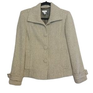 Chico's Blazer Tweed Retro